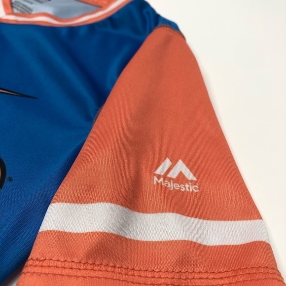 MIAMI Marlins Youth Baseball Team Jersey Blue & Orange Baseball Team T-Shirt Top - Picture 9 of 13